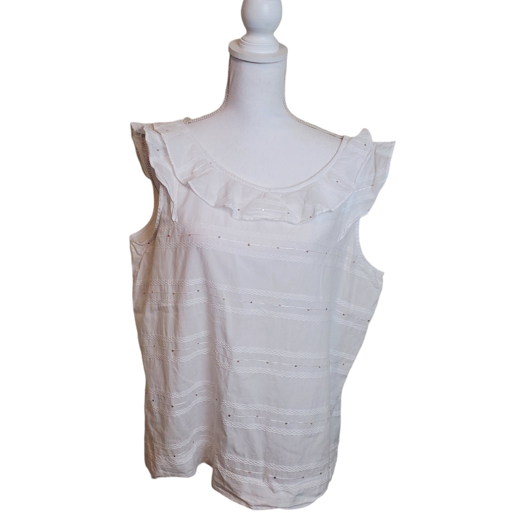 a.n.a. sleeveless lightweight top XL